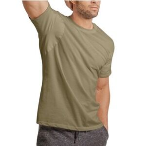 Thompson Tee Original Fit Sweat Proof Crewneck Military Undershirt, Tan, Size XL